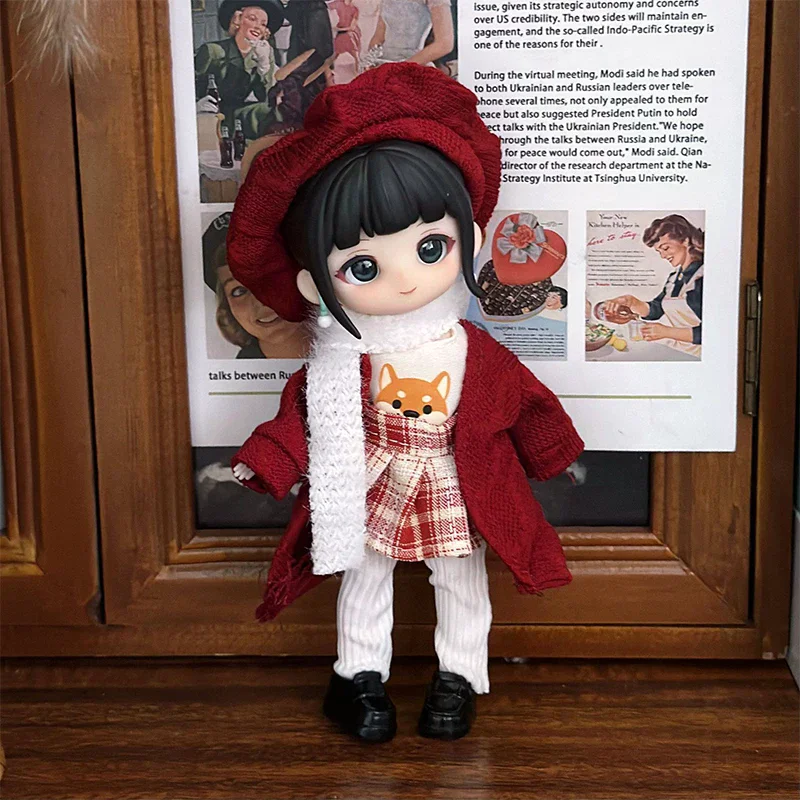 16-17cm Doll Clothes(NO Doll) Cute Dolls Outfit Suit Accessories Fashion Style Doll Dress Up Toy For Children view 4