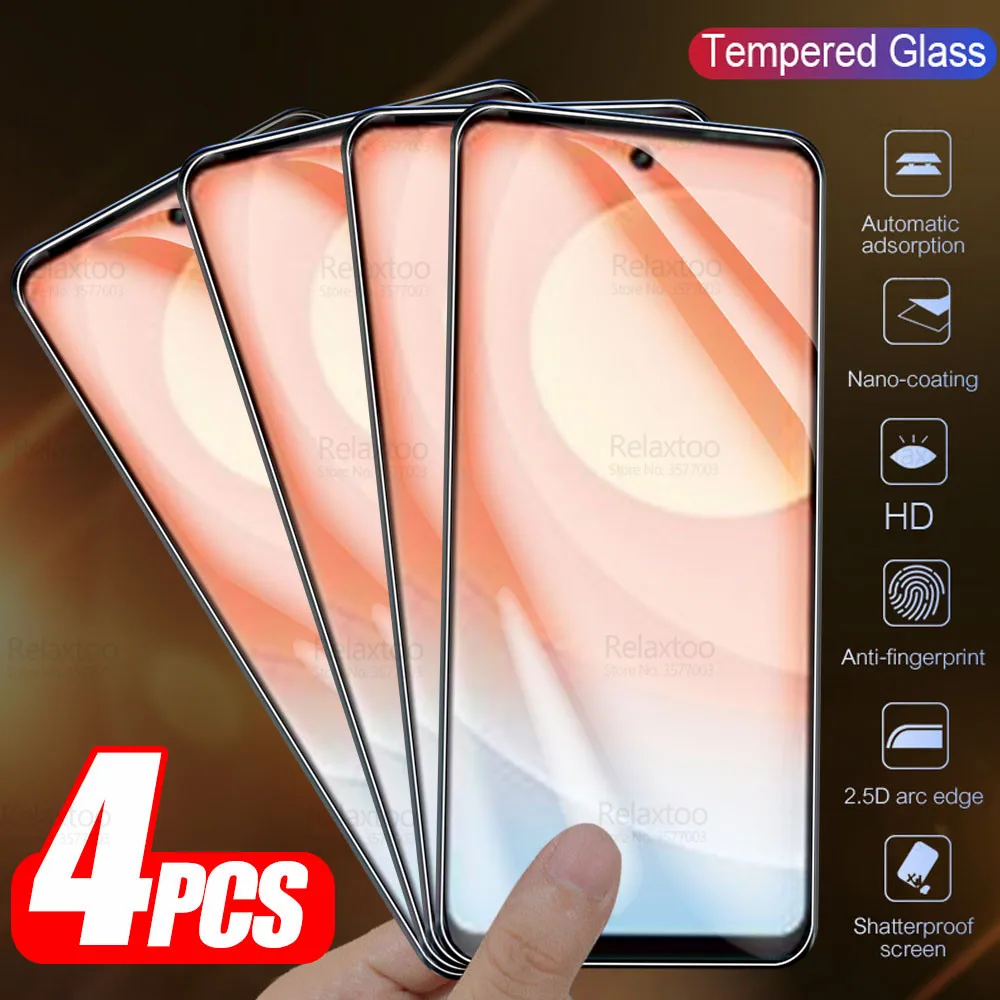 4Pcs Full Cover Tempered Glass For Tecno Camon 19 Neo 4G Screen Protector Camon19 Pro 19Pro 5G 19Neo 2022 Safety Protective Film