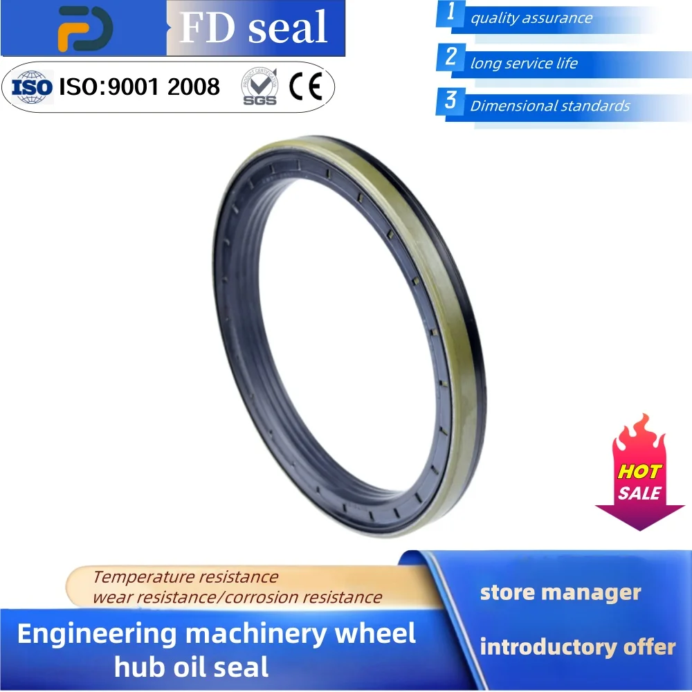 

Mechanical Seal 125*150*14/15.5mm NBR+FKM Wheel Hub Oil Seal RWDR CASSETTE Agricultural Machinery Parts Excavator Parts iso 9001