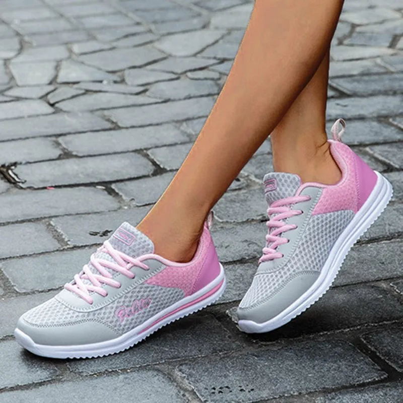 Zapatillas de deporte para mujer, moda 20225, nuevos zapatos transpirables, zapatillas vulcanizadas para mujer, zapatillas de deporte femeninas con cordones para mujer