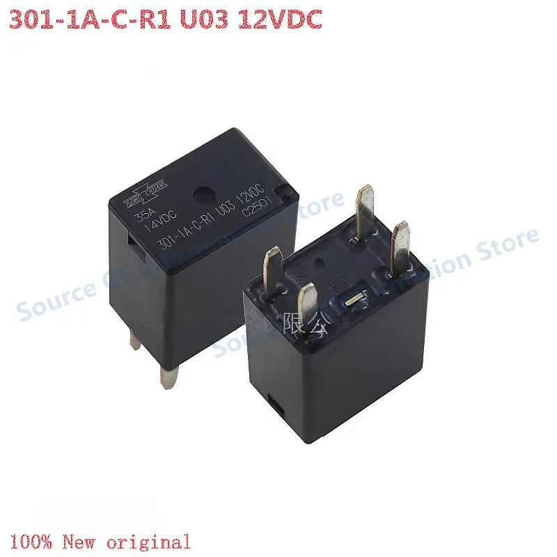 5Pcs 301-1A-C-R1 U03 12VDC SONGCHUAN Automotive Relay 12V 4Pin 35A 100% New