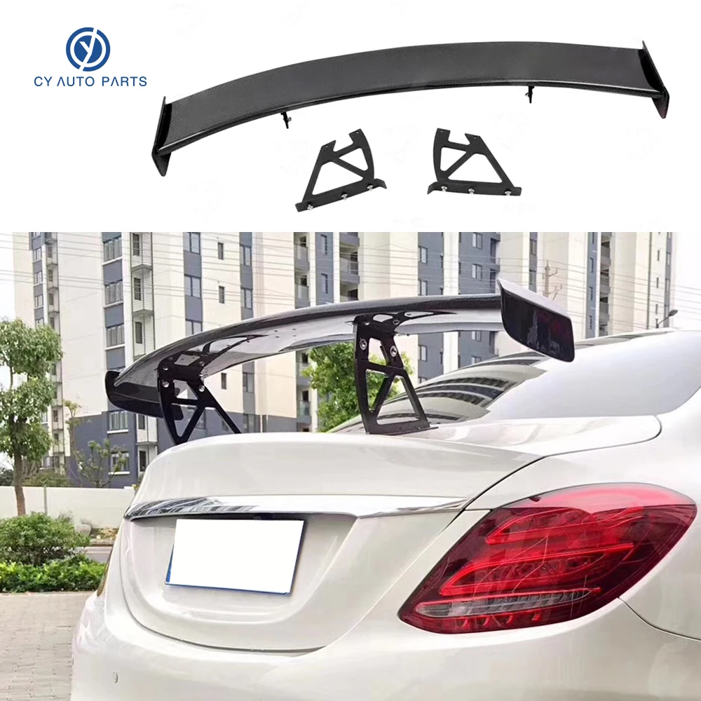 For Mercedes Benz C Class w205 AMG BS Style Real High Quality Carbon Fiber GT Spoilers Trunk Tail Wings