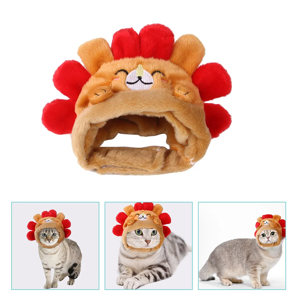

Pet Hat Soft Skin-Friendly Breathable Dog Cat Headdress Cosplay Costume For Birthday Party Fancy Props Pet
