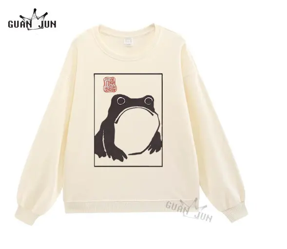 

frog Cute Sweatshirts Cartoon Sweatshirt Hoodies Men Women Clothing Girls Spring Autumn Tops