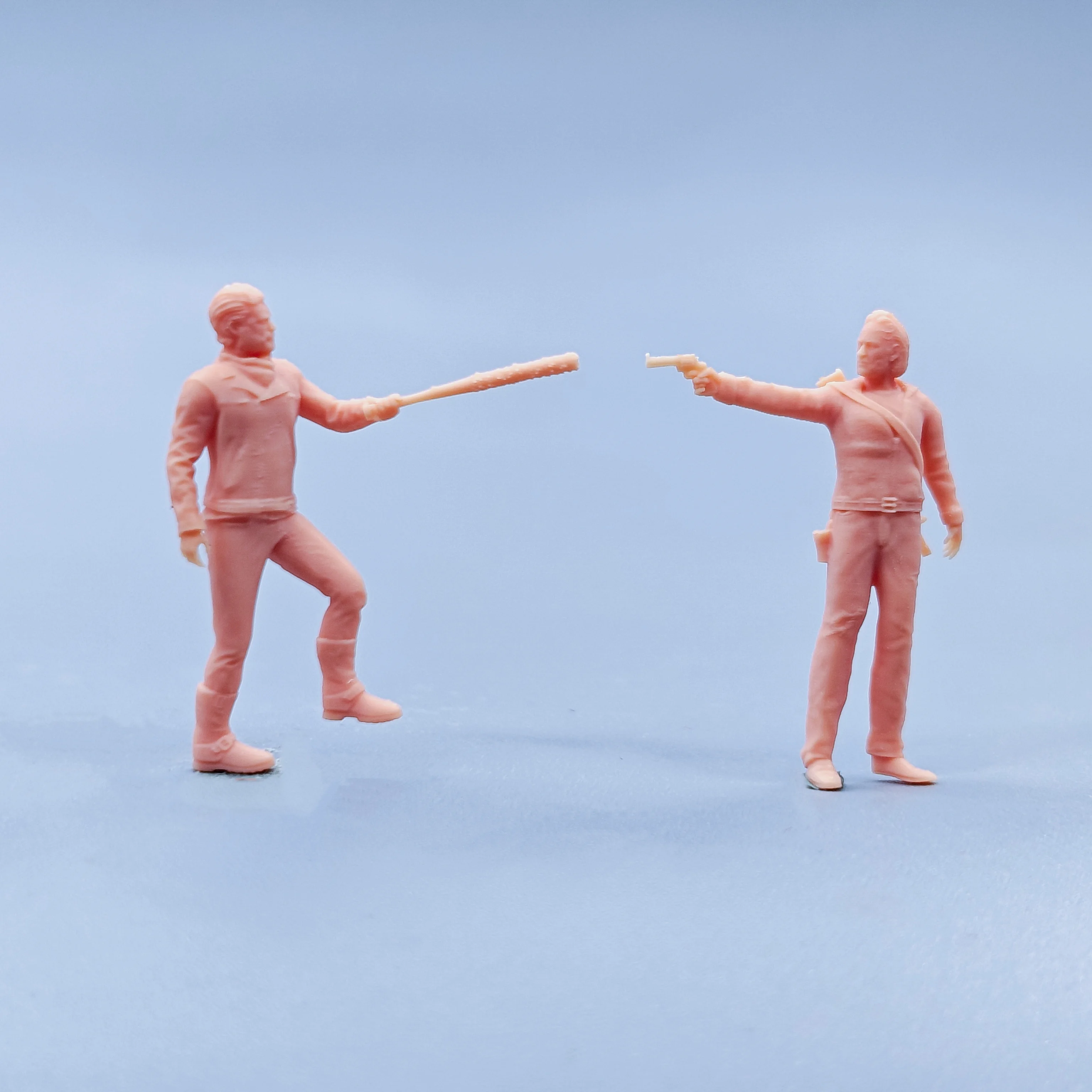 1/64 1/43 تماثيل مقياس نموذج الراتنج نيجن مقابل ريك المنمنمات غير الملونة الديوراما رسمت باليد D417 D418