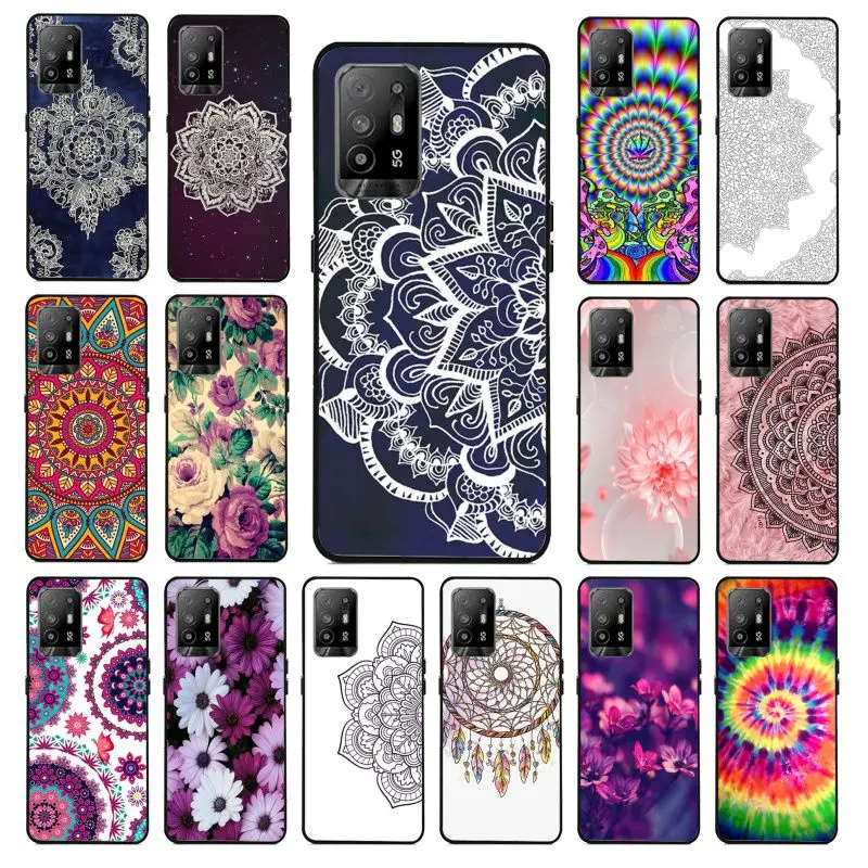 funda Mandala Palace Flowers Phone cover For OPPO A74 A78 A94 A98 A54 A72 5G A57 A96 A53S 4G A9 A73 A53 2020 Cases coque