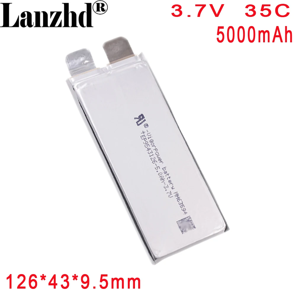 New 3.7V battery model 5000mAh DIY Bare Cell 35C Battery For Car Wanta Jump Starter Emergency Drone 9542126