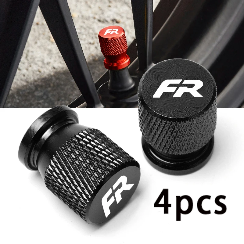 Car Wheel Tire Valve Caps Tyre Stem Covers Airdust Waterproof for Seat Leon FR+ Cupra Ibiza Altea Exeo Formula Racing Styling