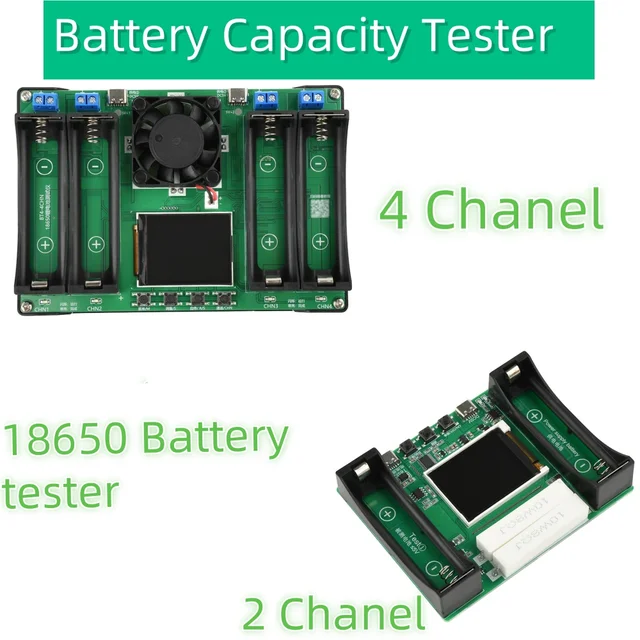 2/4 porty 18650 pojemność baterii moduł testera typu C MAh MWh cyfrowy wyświetlacz bateria litowa pomiar detektor mocy Tester