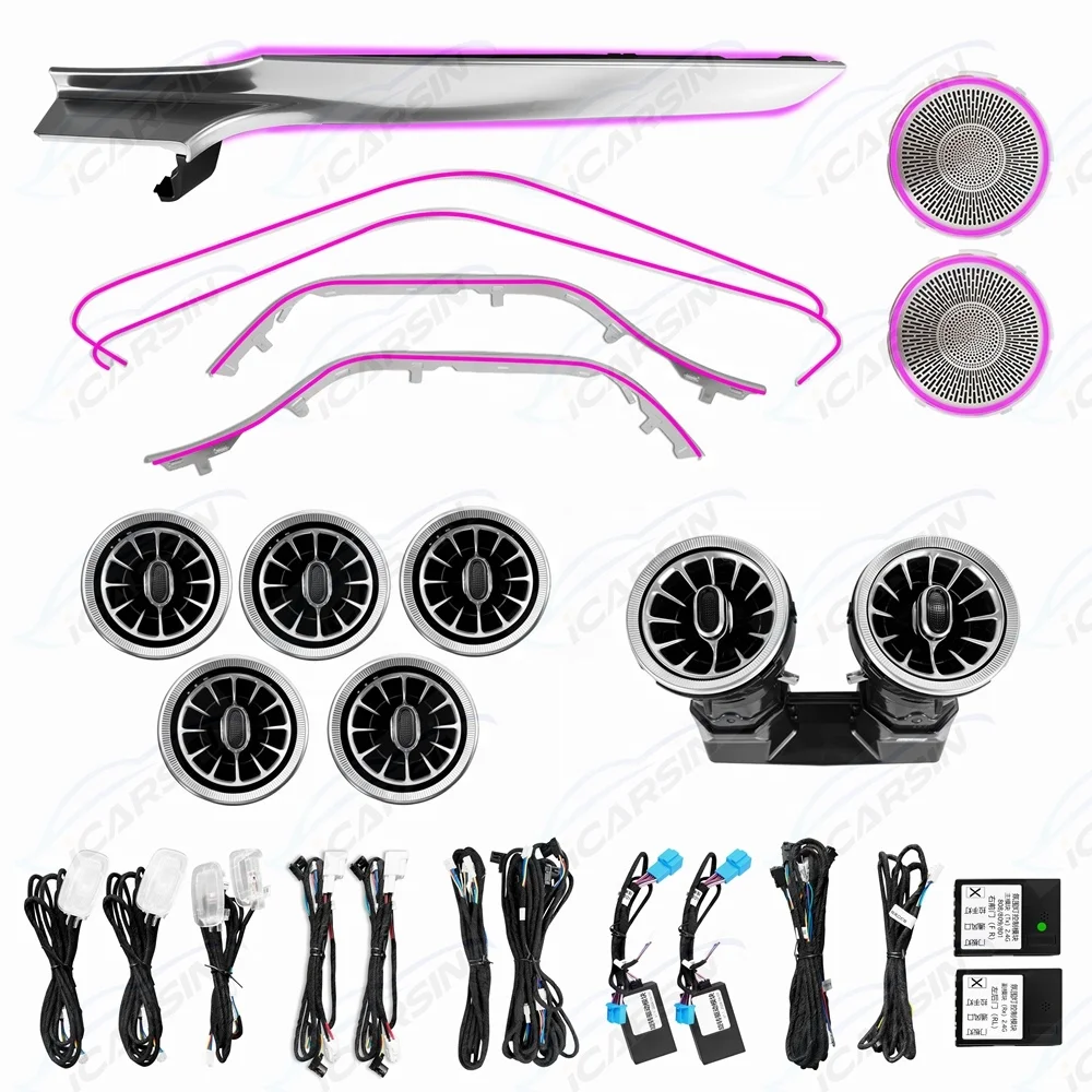 

ICarsin C43 C63 64 Colors Ambient Light Upgrade for Mercedes-Benz C-Class Coupe C205 C300 Two Door Interior Accessories