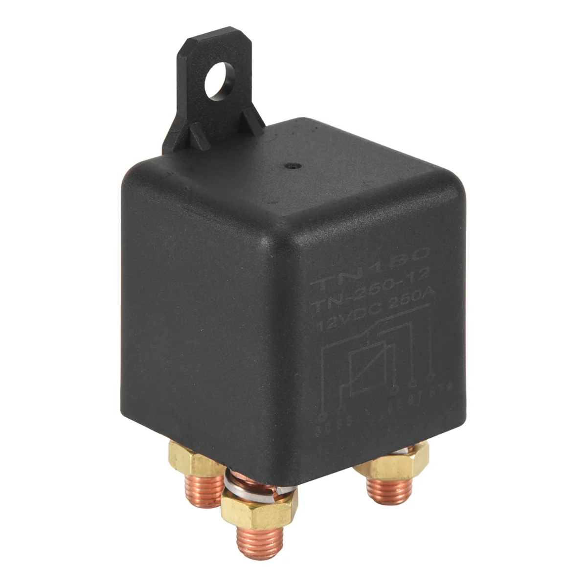 Terminal do interruptor de controle da bateria da motocicleta, arranque automotivo, poder superior, relé do carro, tipo contínuo, 12V, 250A