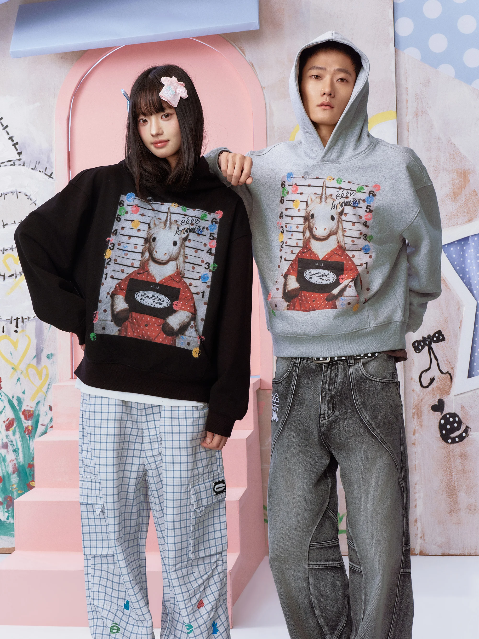 Retro Design Hoodie Streetwear American Style Printed Sweatshirt Spring Season Unisex Long Sleeve Standard Fit Digital Direct...