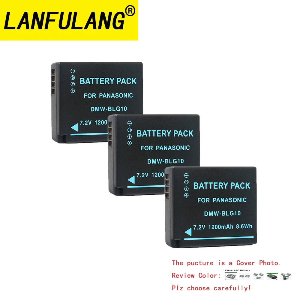 For Panasonic DMW-BLG10 Battery Compatible with DMW-BLG10E DMW-BLG10GK DMW-BLG10PP Rechargeable Digital Camera Battery