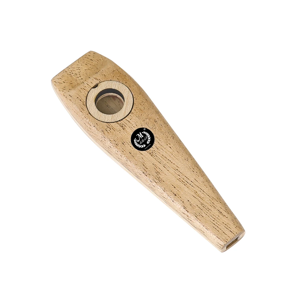 Wooden Kazoo Whistle Portable Woodwind Musical Instrument for Party Gifts Diaphragm Mouth Flute Harmonica Guitar Companion