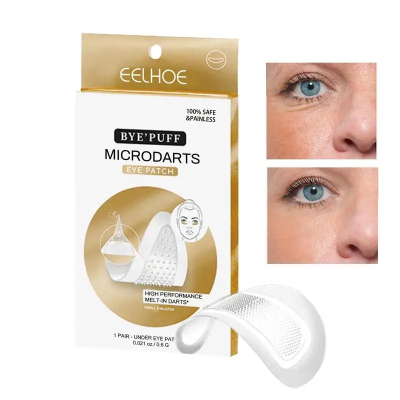 Hyaluronic Acid Microneedle Eye Patches Mask For Anti Wrinkle Aging Dark Circles Moisturizing Under Eye Gel Pads face Skin Care