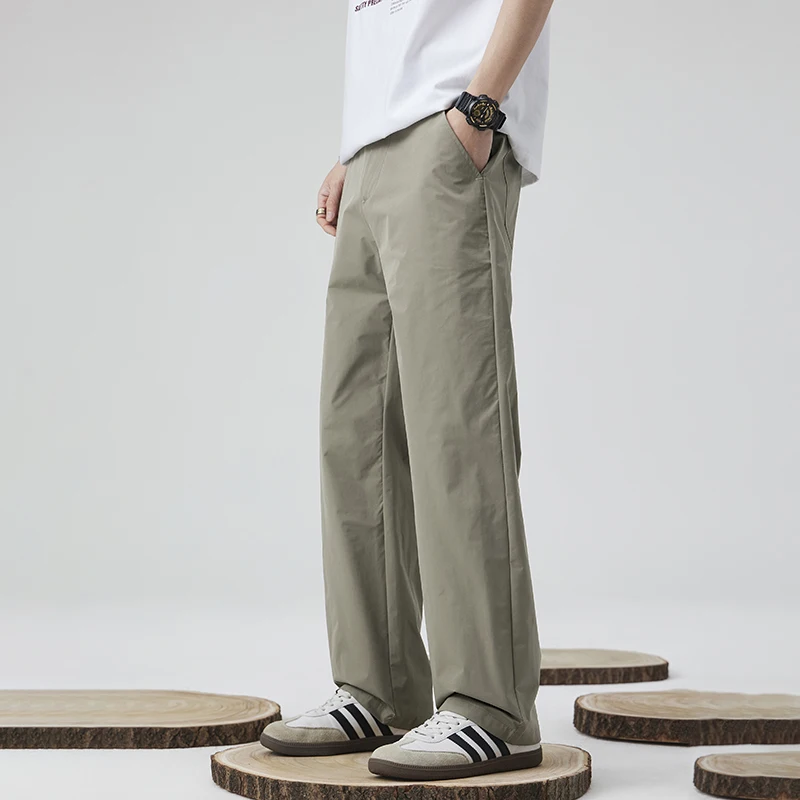 

High Street Casual Loose Pants Y2K Men Wide-leg Straight Korean Trousers Spring Summer Fashion Jogger Streetwear New Sweatpants