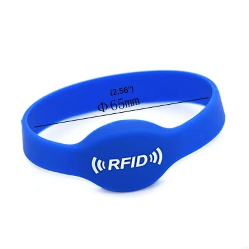 PROBA SILICONA MULTIFUNCIONAL Q6RC 125kHz TK4100 Pulsera RFID Softable suave