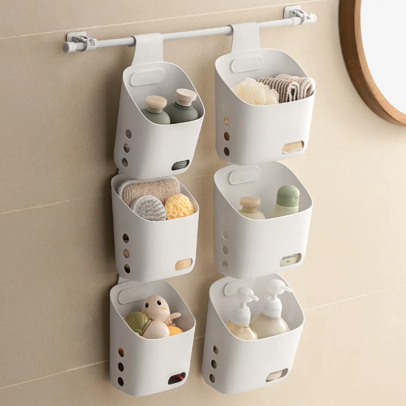 Bathroom Hanging Basket Bathroom Shelving Ginger Garlic Hanging Basket Kitchen Storage Basket Multi-Scene Plastic Storage Basket