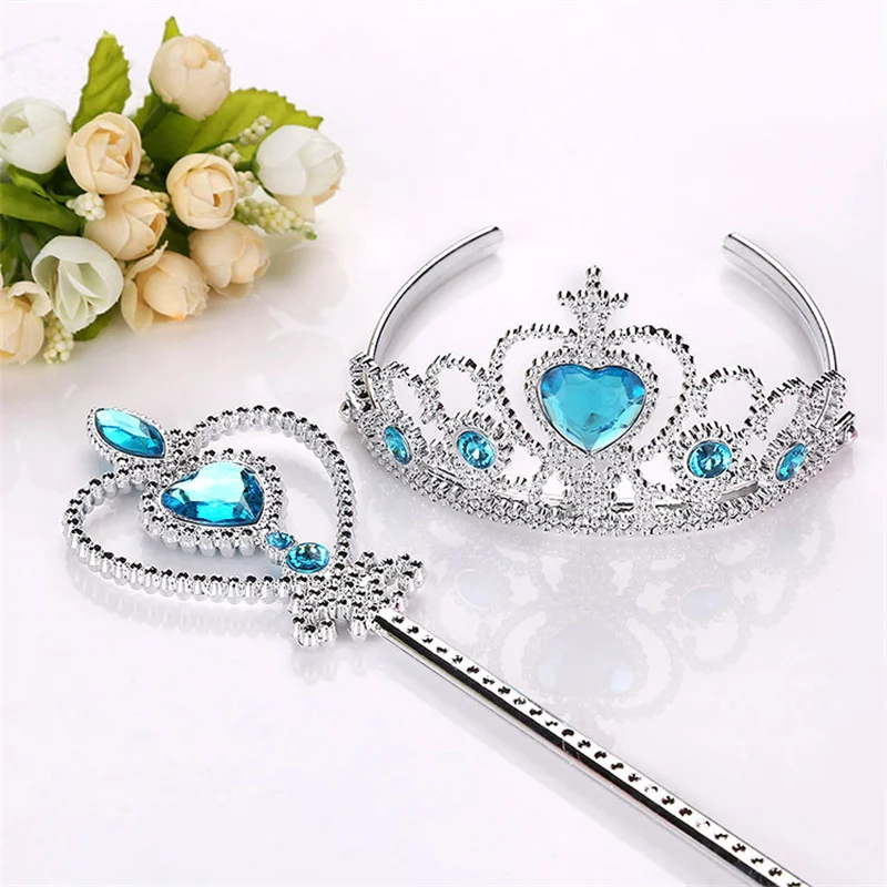 Cute Girls Princess Crown Crystal Diamond Tiara Hoop Headband Hairbands Bridal Crown For Baby Kids Party Hairbands Accessories