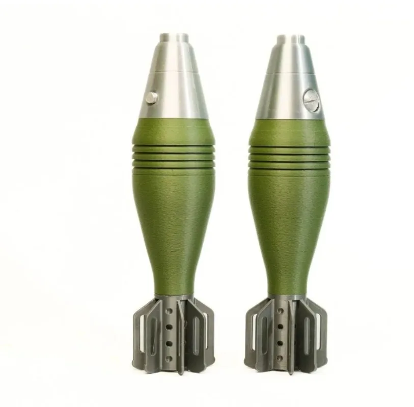 

1PC M2 60mm Mortar Shell Model -3D Printed Realistic Replica, Non Functional Military Decoration for Home/office, Secure Storage