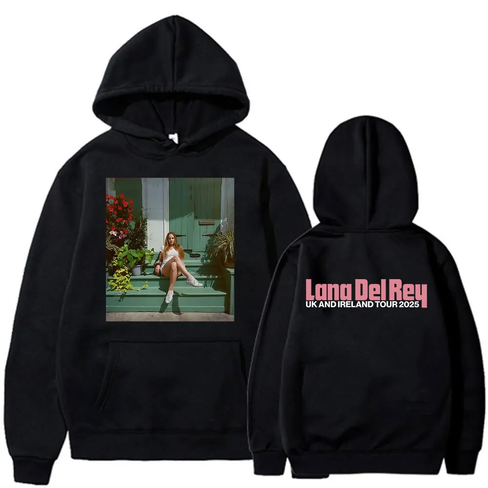 

Singer Lana Del Rey UK and Ireland Tour 2025 Hoodies Men's Women Clothing Fashio Hooded Sweatshirts Harajuku Popular Pullovers