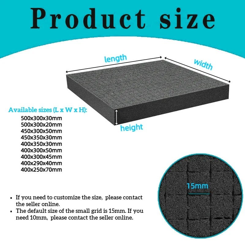 Pre Cut Foam Insert High Density Pick And Pluck Toolbox Foam Precorted Pick Apart Shadow Foams For Hard Case And Flight Case