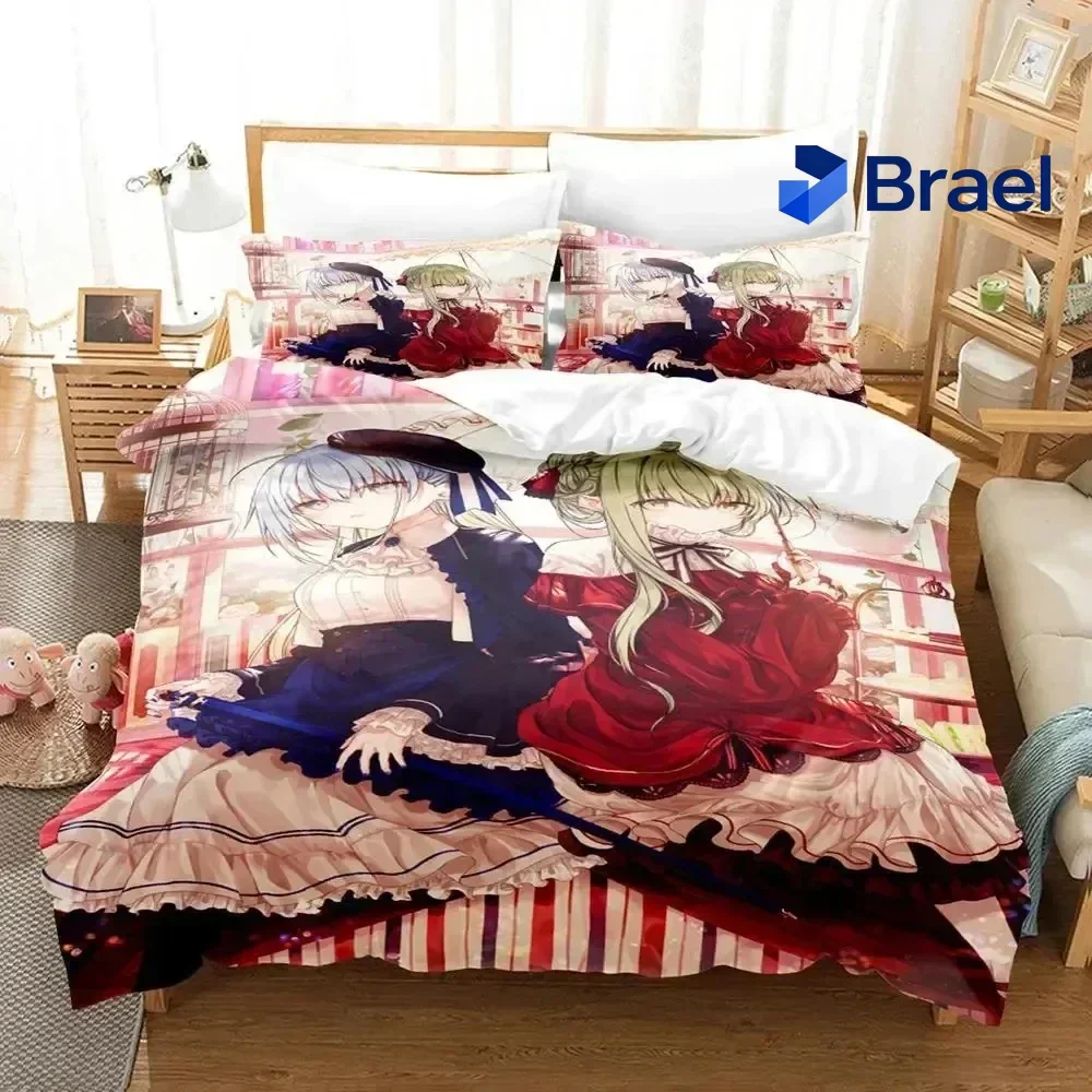 Exquisite Anime Saint Cecilia Pastor Lawrence Bedding Set Duvet Cover Bed Set Quilt Cover Pillowcase Comforter King Queen Size B