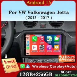 Android 15 Car Radio For VW Volkswagen Jetta 2013 2014 2015 2016 2017 Navigation GPS Multimedia Player Stereo carplay Auto WiFi