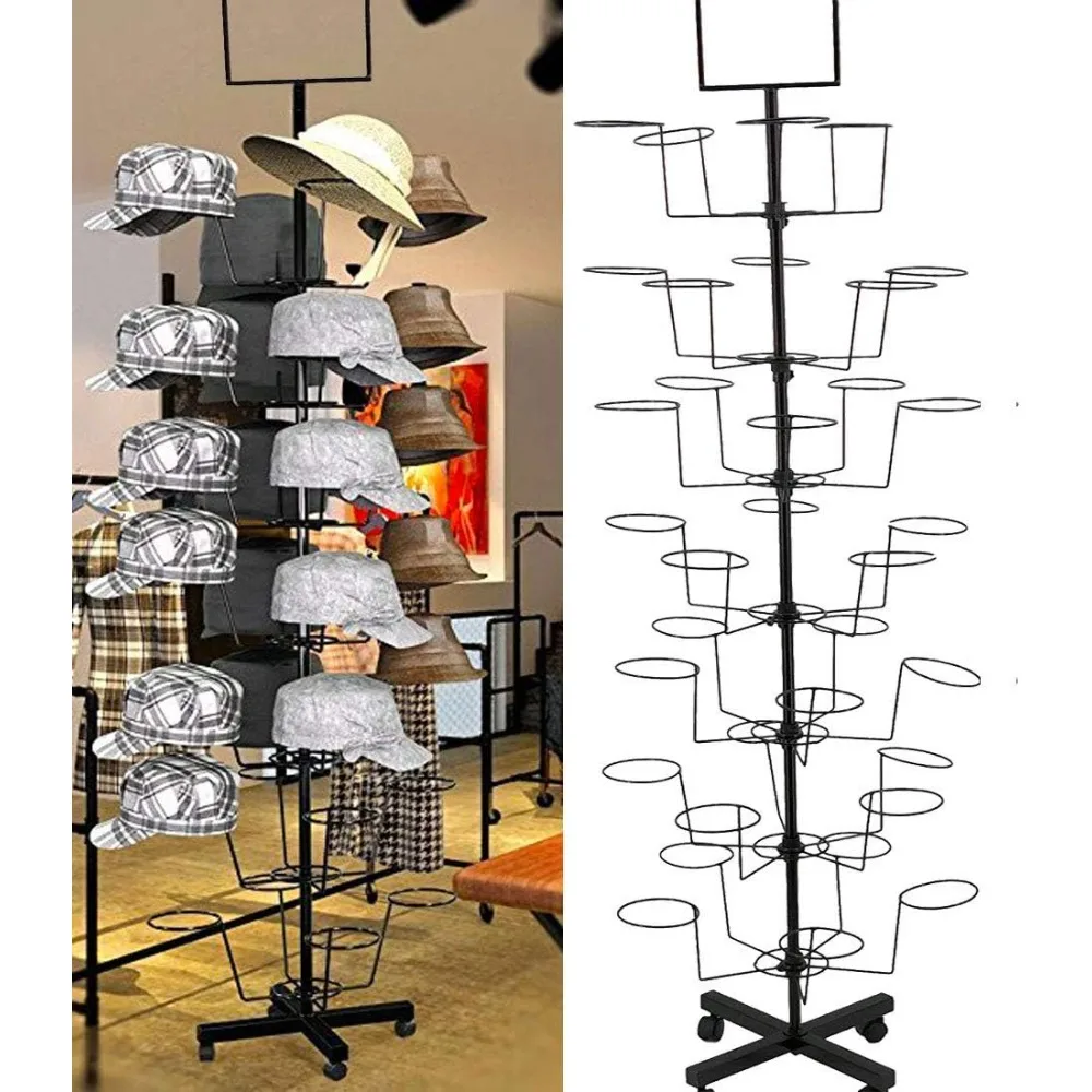 

HAT DISPLAY HAT RACKS Winter, Baseball, Cowboy, Womens, Mens, Baby HARD DURABLE HAT STAND RACK 7 TIER