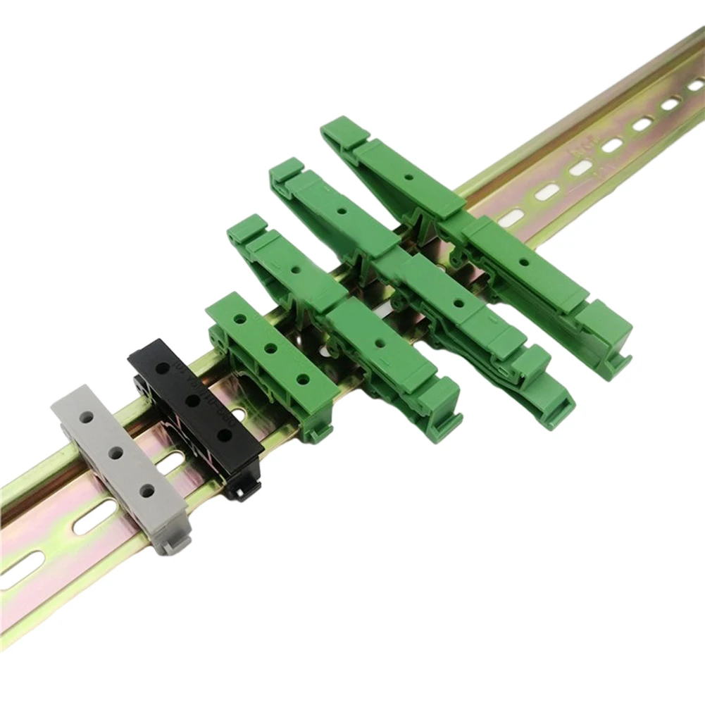 5 Set PCB DIN C45 Rail Mount Adapter Circuit Board PCB Mount Bracket Clips Mount Holder 35mm Control Board Adapter