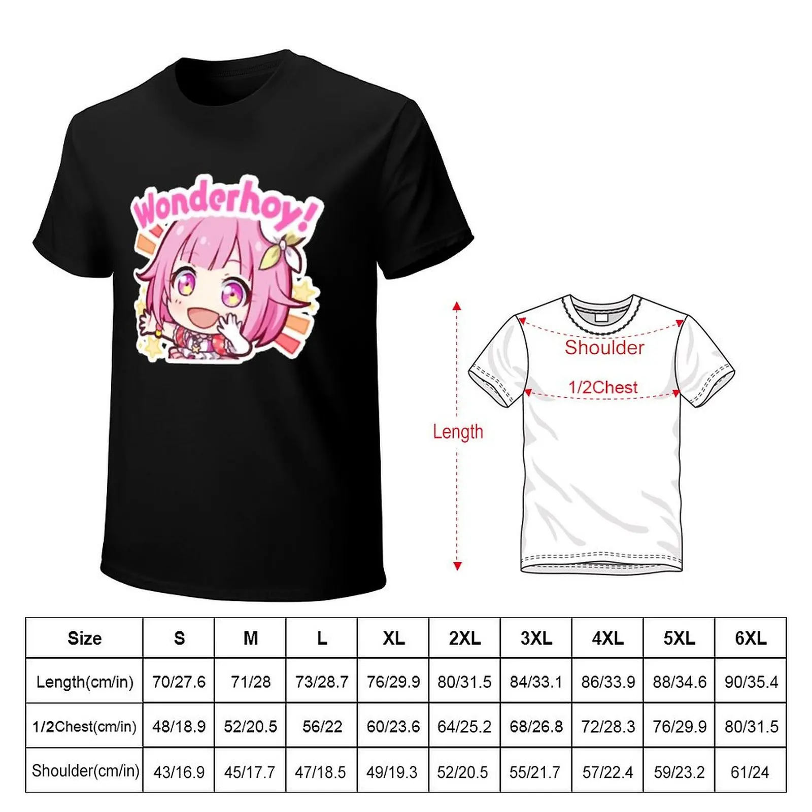 Project Sekai anime, Emu Otori wonderhoy stamp T-Shirt Christmas Theme Tee Top