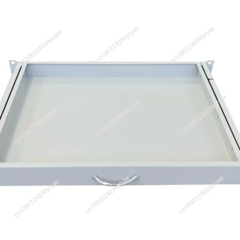 1U Drawer Keyboard Tray for Network Cabinets, Heavy Duty Sliding Shelf, Server Rack Keyboard and Mouse Organizer