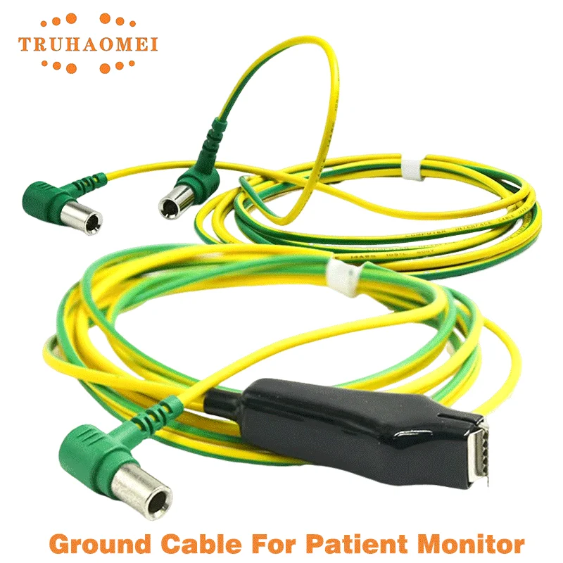 Earth Cable Medical Grounding Wire Ground Connector For High Frequency Electrotome ESU Patient Monitor ECG Machine