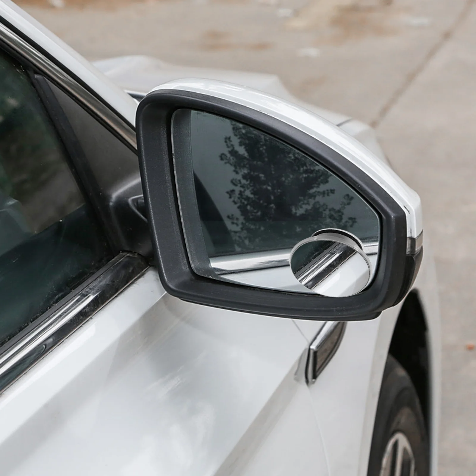 2 قطعة مرآة النقطة العمياء المدمجة مرآة الرؤية الخلفية للسيارة المستديرة مع عدسة شفط جبل للسيارات الحافلات الدراجات النارية سهلة التركيب لا #3