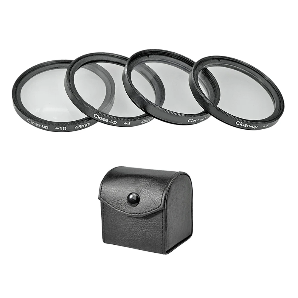 Macro Close Up Lens Filter Kit +1+2+4+10 Filter 49mm 52mm 55mm 58mm 62mm 67mm 72mm 77mm For Canon Nikon Sony Cameras