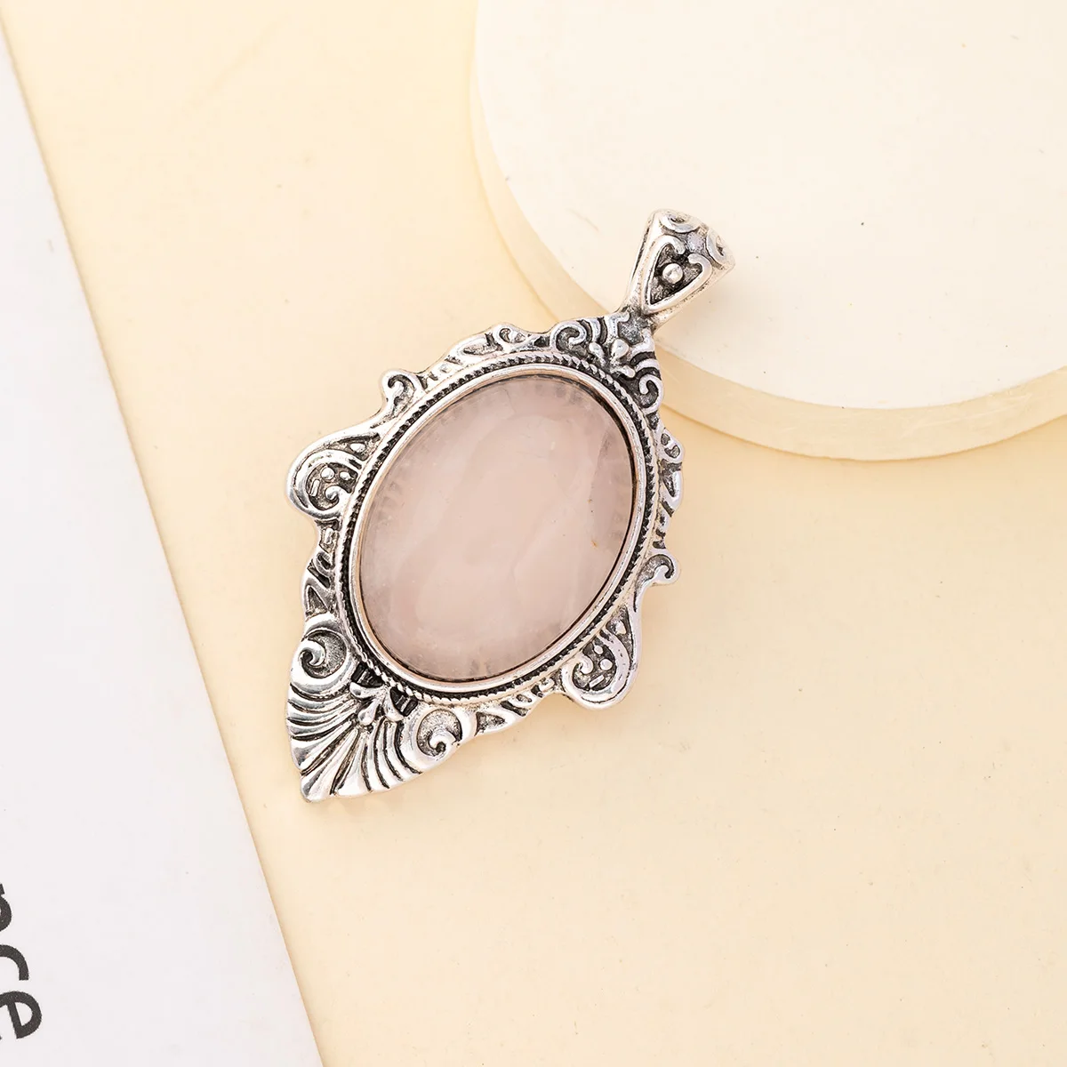 Exquisite Natural Stone Pendant Charms Natural Amethyst Green Aventurine Pendant for Women Jewelry Making DIY Necklace 55x30mm