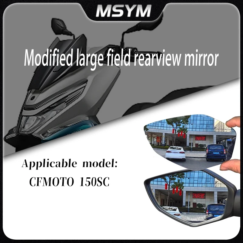 

Motorcycle Accessories Convex Mirror Increase Rearview Mirrors Side Mirror View Vision Lens For CFMOTO 150SC 150 SC 150sc SC150