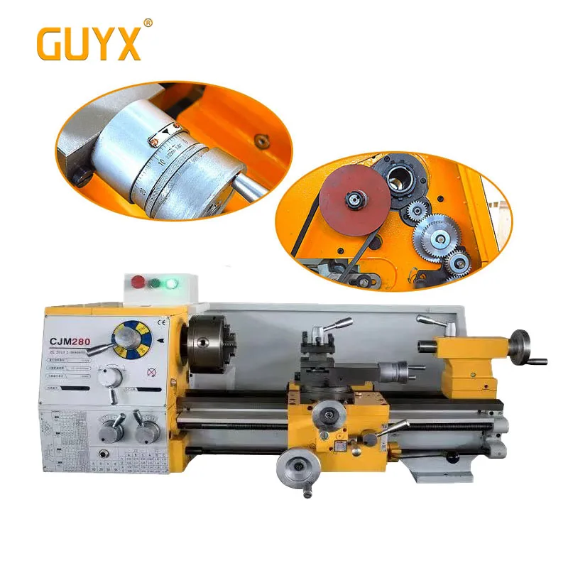 Desktop multifunctional variable speed lathe All metal gear household machine tools industry Woodworking metal machining tool