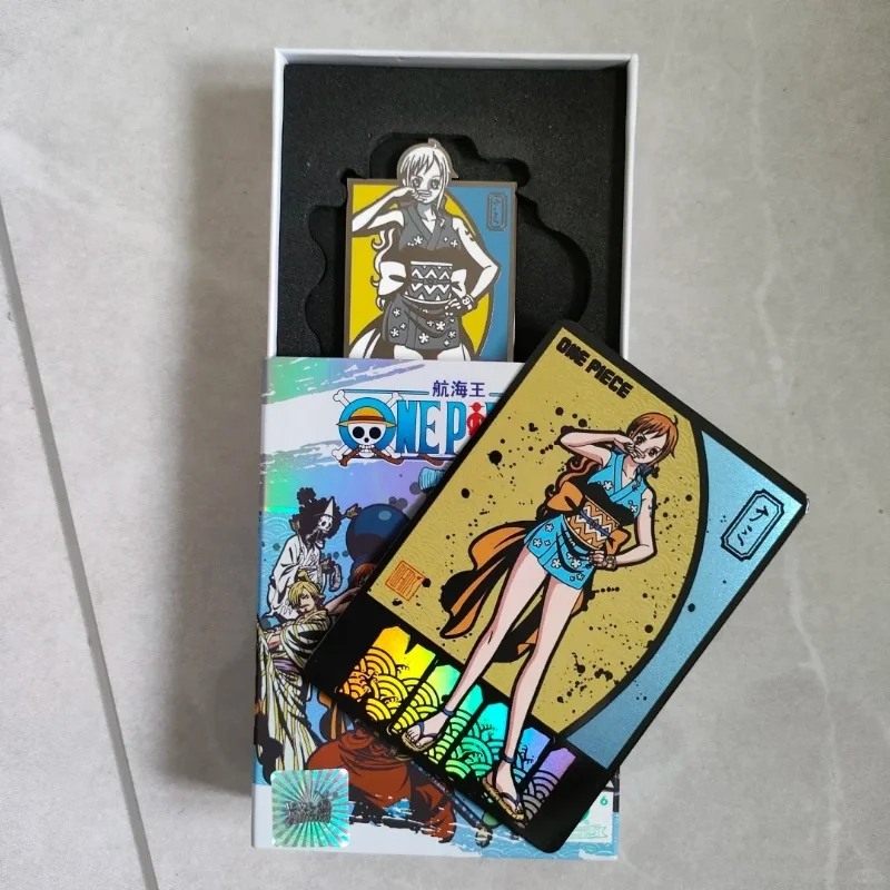 Kayou – carte Badge originale une pièce, carte de Collection Anime Luffy Zoro, personnage périphérique pour jouets d'anniversaire pour enfants, cadeau pour Fans