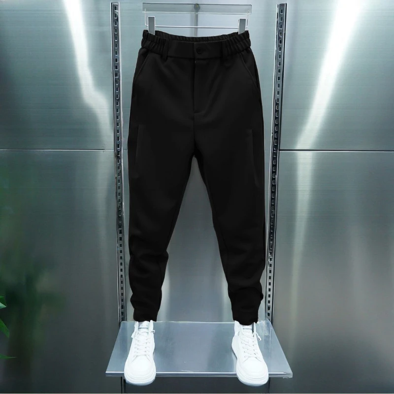 

Summer Trendy Loose Trousers Velcro Trousers Men Internet Celebrity Harem Pants Nine-point Casual Pants Men