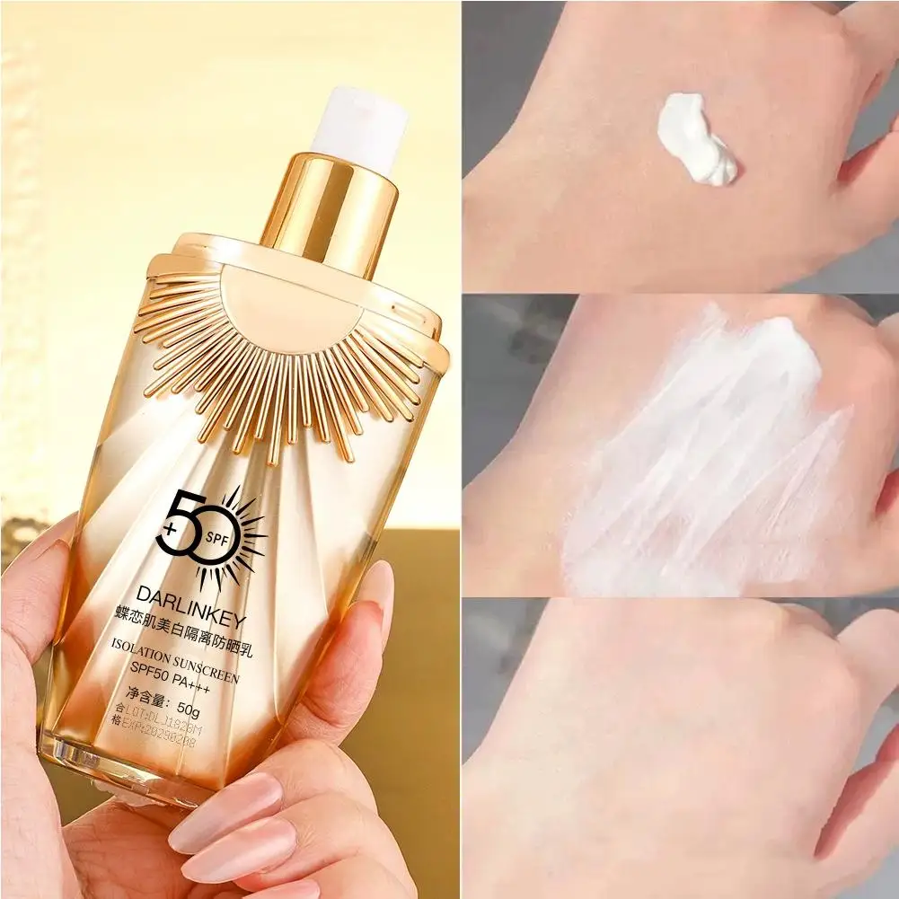 5-in-1 Water Sensory Essence Sunscreen Lotion SPF50 PA+++ Multi-effect Sun Protection Brightening Makeup Primer Sun Defense
