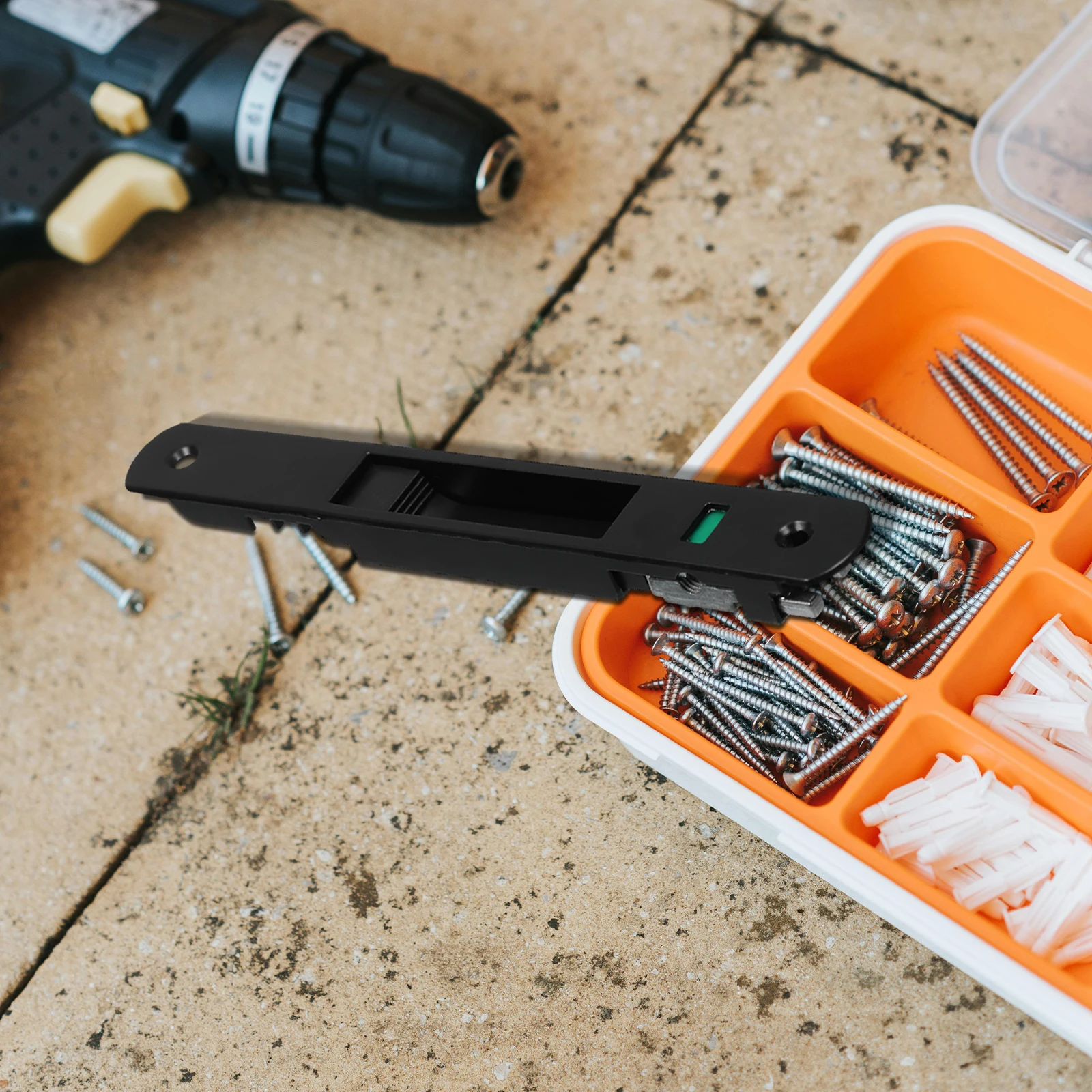 

Sliding Door Window Hook Lock Black 90 Degree Security Hook Gate Latch Dual Side Anti Theft Sliding Glass Door Lock