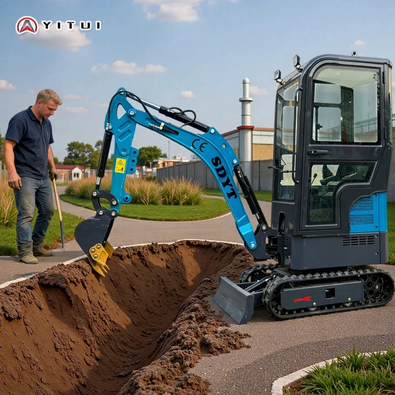 

Поддержка индивидуального мини-экскаватора EPA Euro со складной стрелой 5, 1,2 тонны гусеничного гидравлического кабины для ремонта жилых помещений