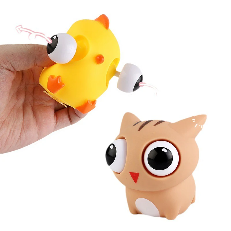 Elástico olho sapo espremer brinquedos sensoriais dos desenhos animados lento rebote brinquedos animais anti estresse aliviar o estresse brinquedo