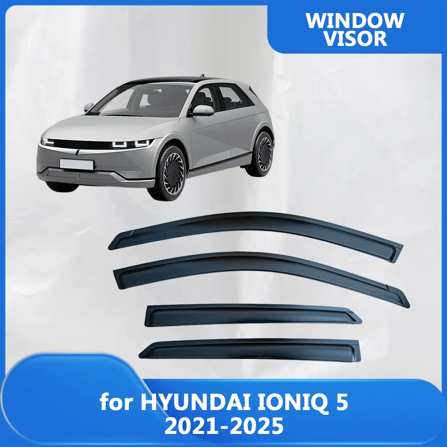 

Window Visor for HYUNDAI IONIQ 5 2021 2022 2023 2024 2025 Wind Deflectors Rain Guards Door Visor Vent Shades Ventvisor Sun Rain