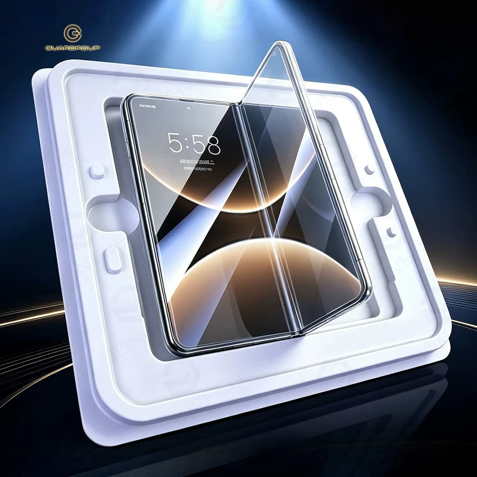   Foldable Inner Screen Protector for Samsung Galaxy Z Fold 5 6 8 Ultra Flip8 Hydrogel Film With Auto Alignment Install Frame