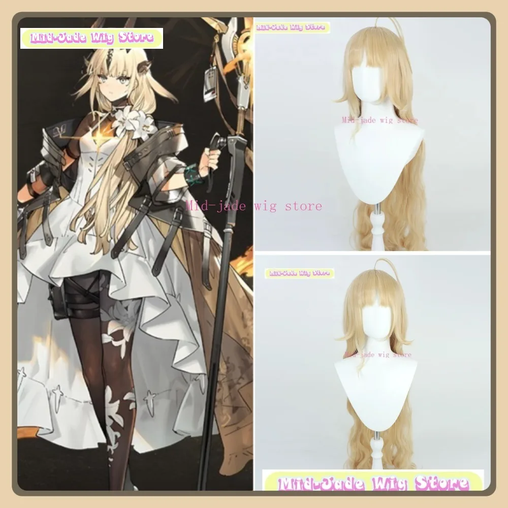 

Mid-jade Wig Store Arknights Reed The Flame Shadow Cosplay Wig Anime Game Role-playing Halloween Costume Props Synthetic Hair