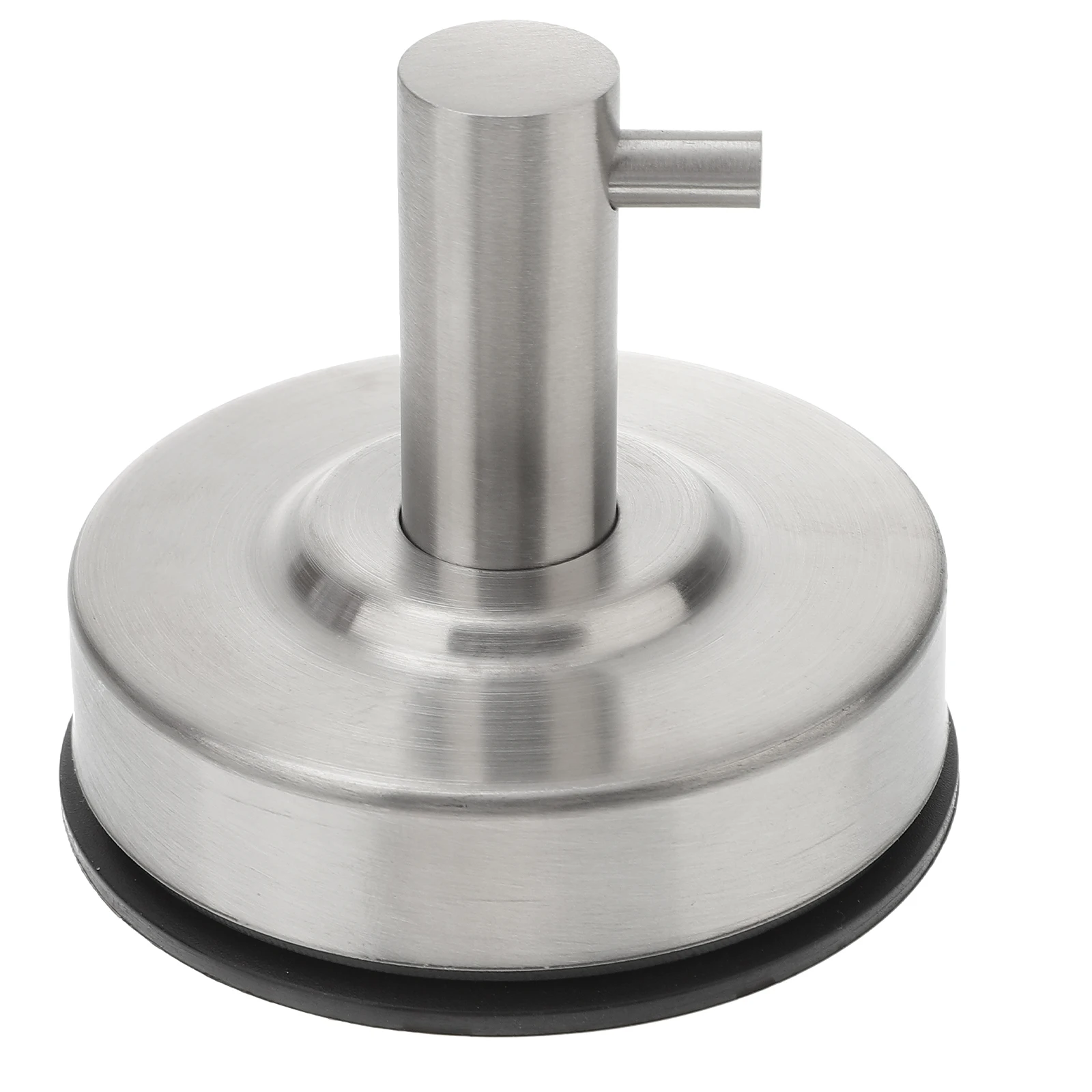 

Stainless Steel Hooks Suction Cup Heavy Duty Bathroom Towel Holder Shower Curtain Track Silver Wall Mount No Drill Universal