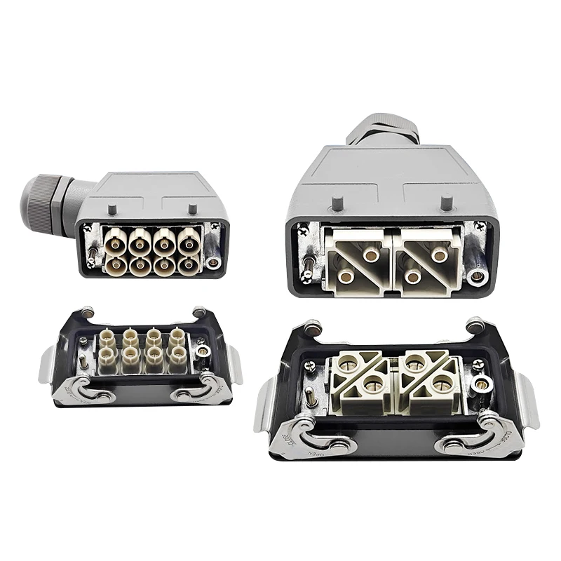 100A high current heavy load connector rectangular plug socket male-female butt 2 4 6 8 10 core HMK