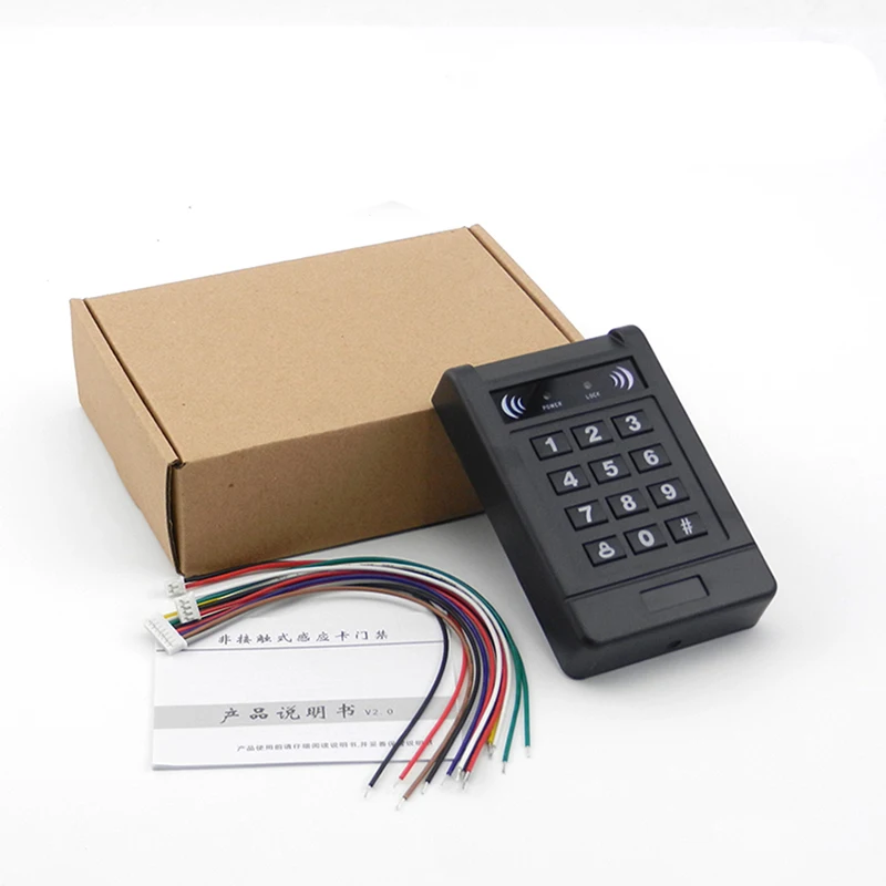 125KHz Security Access Control Keypad, EM ID Keypad Reader with Backlit, Door Access Control, Stand-Alone Keypad, 1000 Users